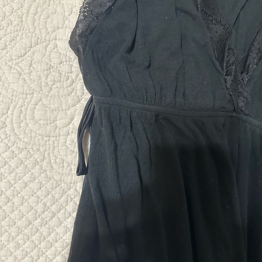 Victoria’s Secret black romper, low v-neck - Picture 4 of 6